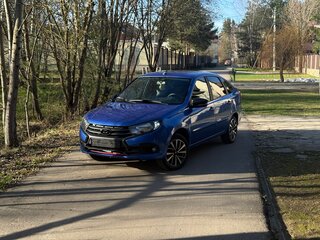 2021 Lada (ВАЗ) Granta I Рестайлинг, синий, 750000 рублей, вид 3
