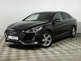 2018 Hyundai Sonata VII (LF) Рестайлинг, чёрный, 1749777 рублей, вид 1