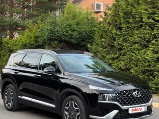 2023 Hyundai Santa Fe IV Рестайлинг, чёрный, 4580000 рублей, вид 4