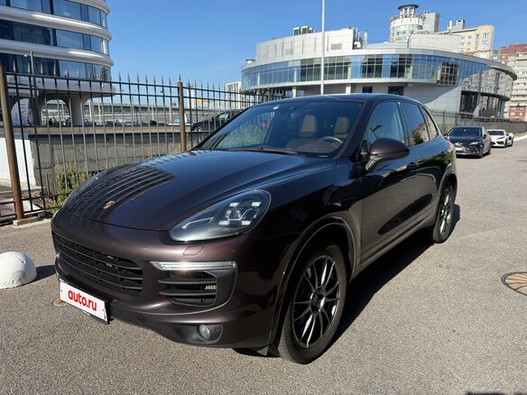 2017 Porsche Cayenne Diesel II Рестайлинг (958), коричневый