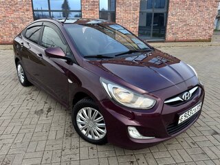 2011 Hyundai Solaris I, фиолетовый, 630000 рублей, вид 4