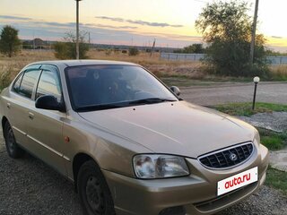 2005 Hyundai Accent ТагАЗ II, бежевый, 360000 рублей, вид 2