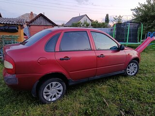 2006 Lada (ВАЗ) Kalina I, красный, 125000 рублей, вид 3