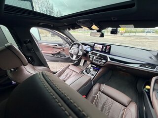 2021 BMW 5 серии 530i xDrive VII (G30/G31/G38) Рестайлинг, серый, 6100000 рублей, вид 5