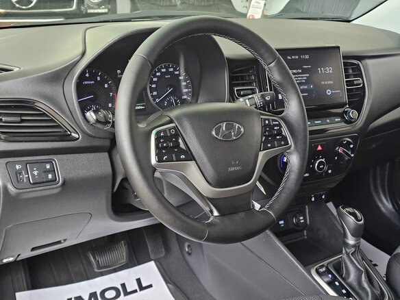 2021 Hyundai Solaris II Рестайлинг, синий, 1889000 рублей - вид 11