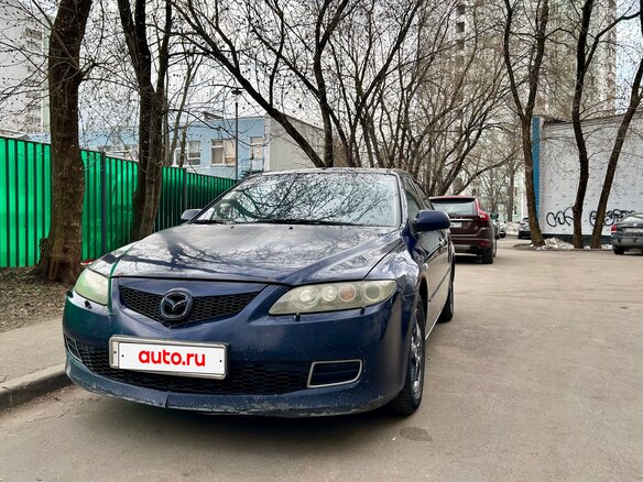 2007 Mazda 6 I (GG) Рестайлинг, синий, 199999 рублей