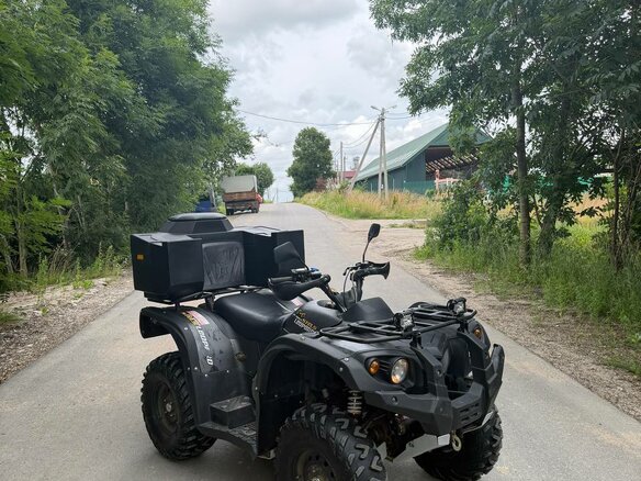 2018 Stels ATV-500YS Leopard, зелёный, 520000 рублей - вид 1
