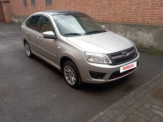 2014 Lada (ВАЗ) Granta I, серебристый, 698900 рублей, вид 2