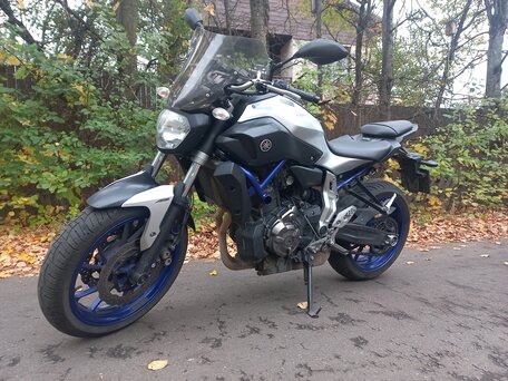 2015 Yamaha MT-07 (FZ-07), синий, 590000 рублей, вид 1