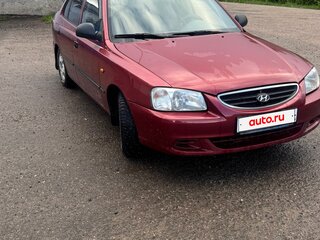 2005 Hyundai Accent ТагАЗ II, красный, 305000 рублей, вид 2