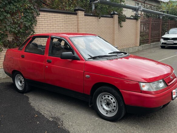 1998 Lada (ВАЗ) 2110, красный, 400000 рублей - вид 9