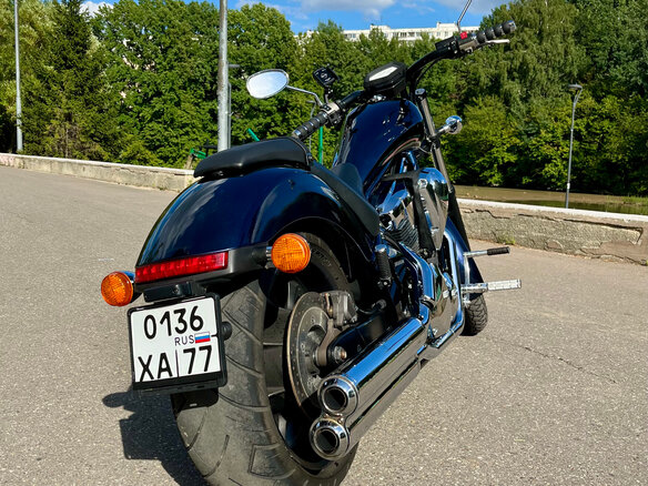 2020 Honda VT 1300CX Fury, синий, 830000 рублей - вид 8