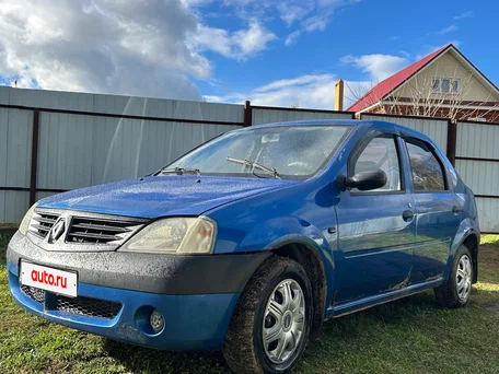 2005 Renault Logan I, синий, 130000 рублей, вид 1