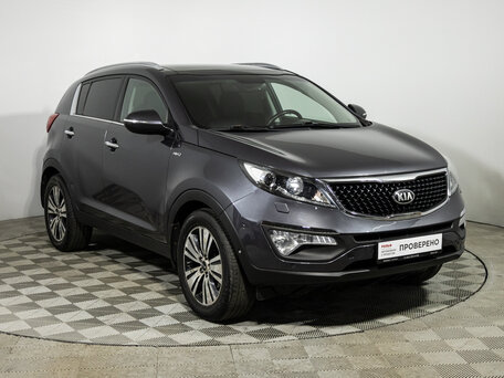 2015 Kia Sportage III Рестайлинг, серый, 1499777 рублей, вид 3