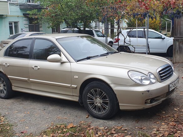 2005 Hyundai Sonata IV (EF) Рестайлинг, бежевый, 230000 рублей - вид 3