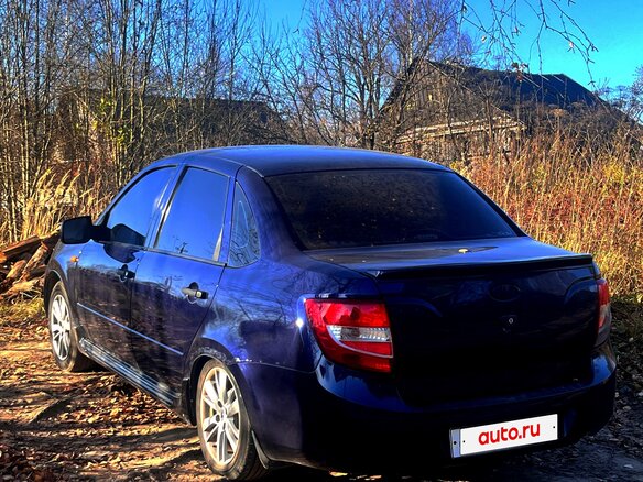 2012 Lada (ВАЗ) Granta I, синий, 235000 рублей - вид 4