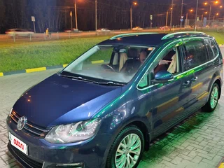 2014 Volkswagen Sharan II, синий, 1270000 рублей, вид 2