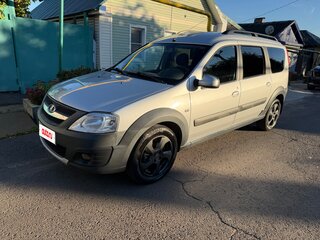 2017 Lada (ВАЗ) Largus Cross I, серебристый, 950000 рублей, вид 4