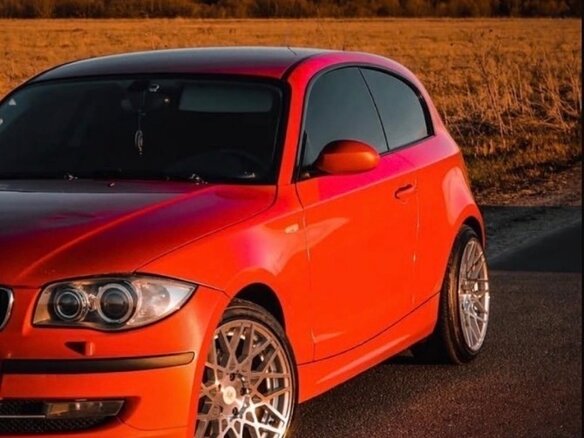 2008 BMW 1 серии 116i I (E81/E82/E87/E88) Рестайлинг, красный, 580000 рублей