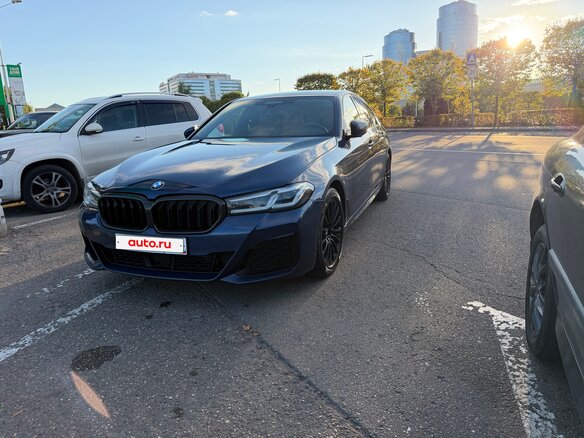 2021 BMW 5 серии 530d xDrive VII (G30/G31/G38) Рестайлинг, синий, 5100000 рублей
