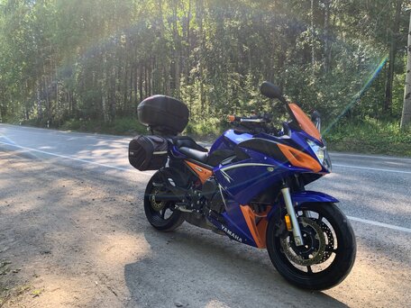 2008 Yamaha XJ6 (FZ6R), синий, 550000 рублей, вид 2