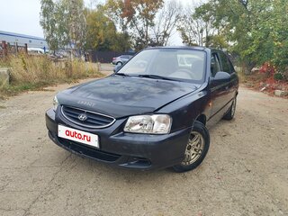 2007 Hyundai Accent ТагАЗ II, чёрный, 235000 рублей, вид 3