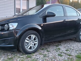 2012 Chevrolet Aveo II, чёрный, 699000 рублей, вид 4