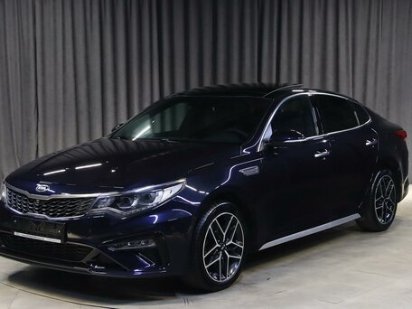 2019 Kia Optima IV Рестайлинг, синий, 1749000 рублей, вид 1