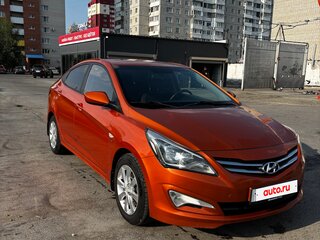 2014 Hyundai Solaris I Рестайлинг, оранжевый, 950000 рублей, вид 3