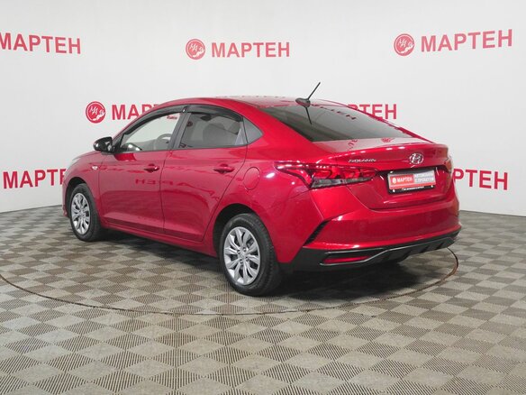 2021 Hyundai Solaris II Рестайлинг, красный, 1426000 рублей - вид 7