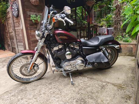 2012 Harley-Davidson XL1200, пурпурный, 920000 рублей, вид 4