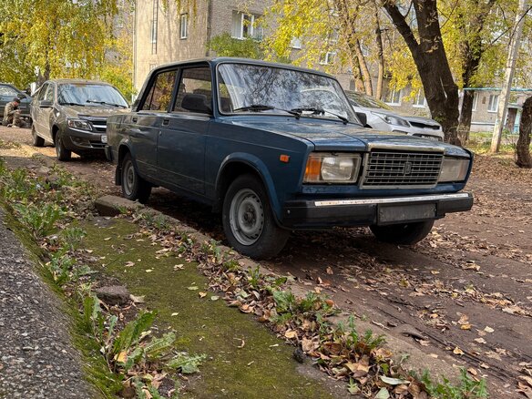 2007 Lada (ВАЗ) 2107, синий, 90000 рублей