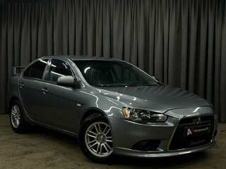 2012 Mitsubishi Lancer X Рестайлинг, серый, 449777 рублей, вид 4