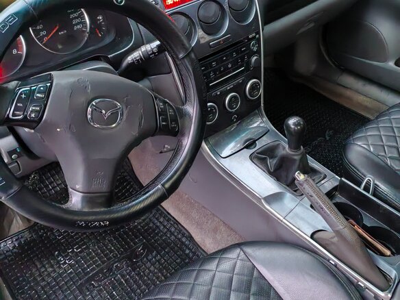 2003 Mazda 6 I (GG), чёрный, 315000 рублей - вид 4