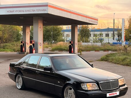 1994 Mercedes-Benz S-Класс 320 Long 5-speed III (W140), чёрный, 1115000 рублей, вид 1