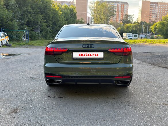 2021 Audi A4 45 TFSI V (B9) Рестайлинг, зелёный - вид 4