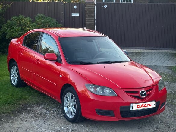 2007 Mazda 3 I (BK) Рестайлинг, красный - вид 1
