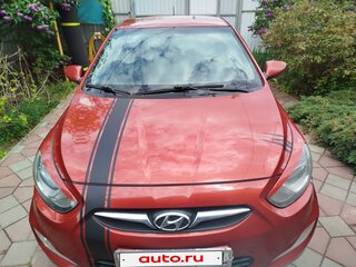 2011 Hyundai Solaris I, красный, 850000 рублей, вид 3
