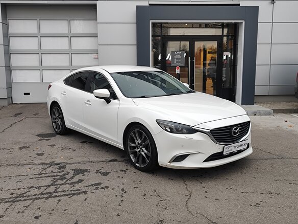 2018 Mazda 6 III (GJ) Рестайлинг, белый, 1859000 рублей - вид 2