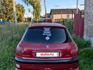 2003 Peugeot 206, красный, 100000 рублей, вид 2