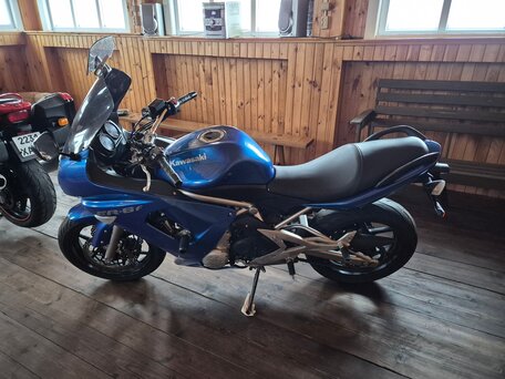 2007 Kawasaki ER-6F (Ninja 650R), синий, 350000 рублей, вид 2