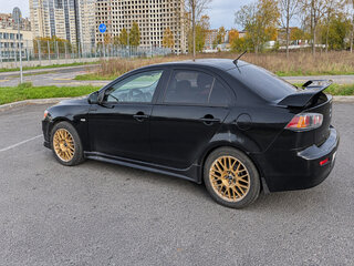 2008 Mitsubishi Lancer X, чёрный, 700000 рублей, вид 3