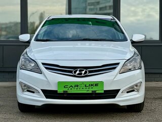 2015 Hyundai Solaris I Рестайлинг, белый, 999000 рублей, вид 5
