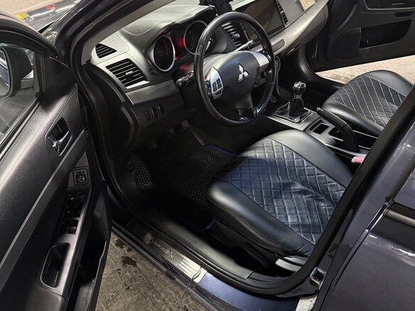 2007 Mitsubishi Lancer X, синий, 630000 рублей - вид 12