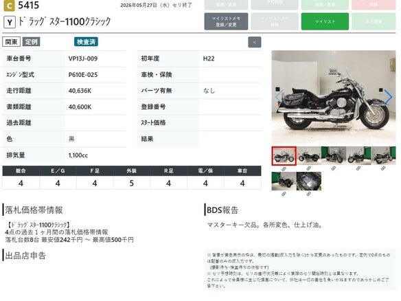 2010 Yamaha XVS1100, чёрный - вид 10