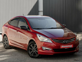 2016 Hyundai Solaris I Рестайлинг, красный, 1190000 рублей, вид 3