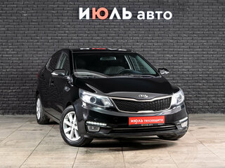 2016 Kia Rio III Рестайлинг, чёрный, 1130000 рублей, вид 3