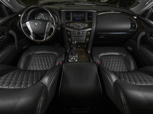 2019 Infiniti QX80 I Рестайлинг 2, чёрный - вид 8