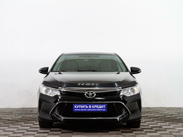 2016 Toyota Camry VII (XV50) Рестайлинг, чёрный - вид 1