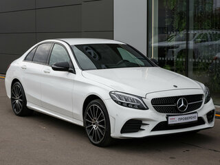 2018 Mercedes-Benz C-Класс 200 IV (W205) Рестайлинг, белый, 2598000 рублей, вид 3